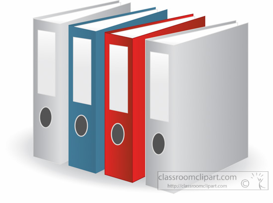 three ring binders clipart